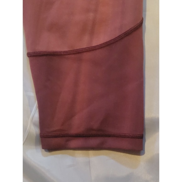 Lululemon Womens 8 Maroon Pants Compression Leggings Joggers Yoga Stretch - Picture 5 of 9